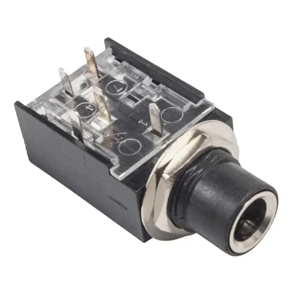 6.3mm Stereo Jack Dişi - PCB Tip