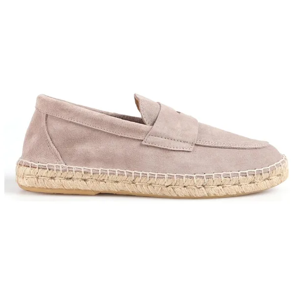 Abarca Bej Erkek Deri Espadril MOCASIN