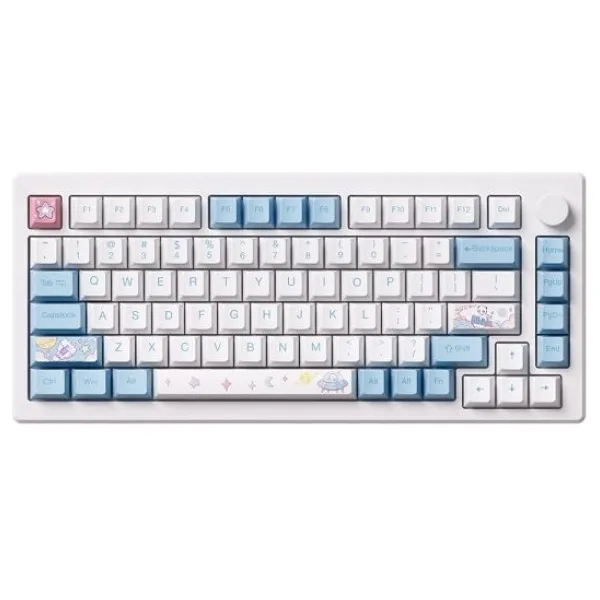 Akko MOD007 HE PC Stellar Journey RGB TKL Cream Yellow Magnetic Switch Kablolu Mekanik Oyuncu Klavyesi
