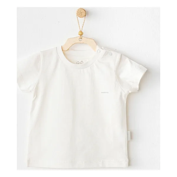 AndyWawa Casual AC25971 Beyaz Bebek Tişört