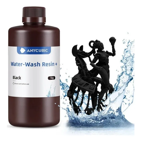 Anycubic - Siyah - Suyla Yıkanabilir Reçine (Water-Wash Resin+) - 1 Kg