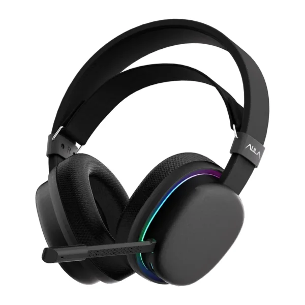 Aula G7 Siyah RGB Kablolu/Kablosuz Kulak Üstü Oyuncu Kulaklığı