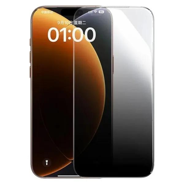 Baseus Crystalline İphone 17 Pro PRIVACY HD Temperli Cam Ekran Koruyucu