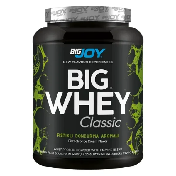 BigJoy Bigwhey Classic 990 gr Antep Fıstıklı Dondurma Aromalı Whey Protein Tozu