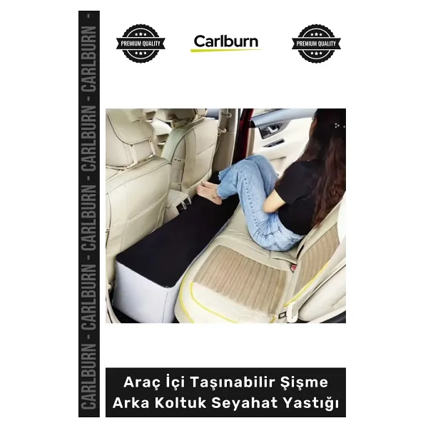 Carlburn Özel Üretim Konforlu Bacak Dinlendirme SUV Araç İçi Taşınabilir Şişme Arka Koltuk Seyahat Yastığı