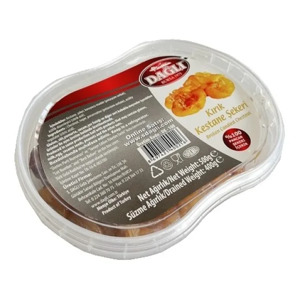 Dağlı Kestane Şekeri Orta Boy Kırık Kestane Şekeri 500 gr - 1 Adet
