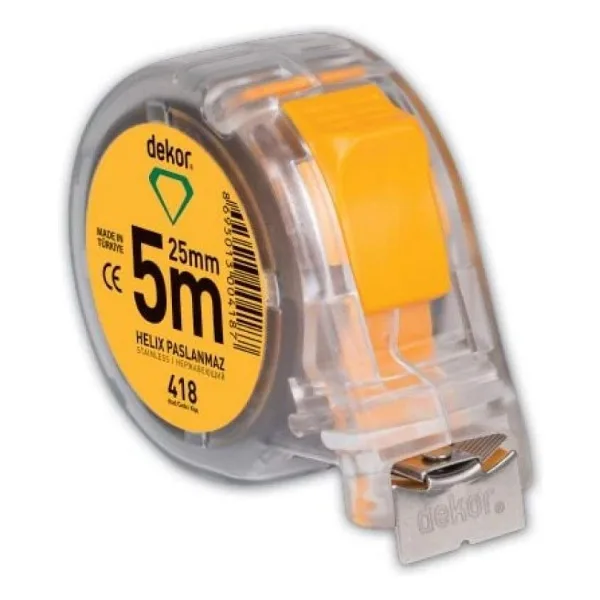 Dekor Şeffaf Metre 5 M X 25 Mm Dk.08.2027