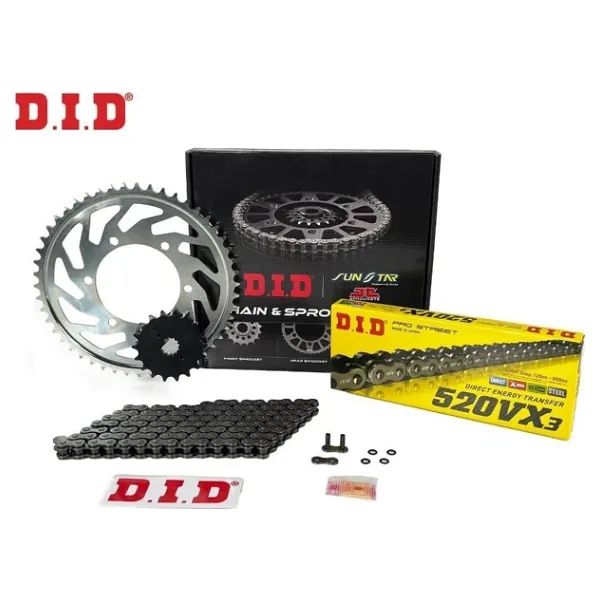 Did-Jt 2004-2015 Hyosung Gv 250 Uyumlu Zincir Disli Set Celik Renk