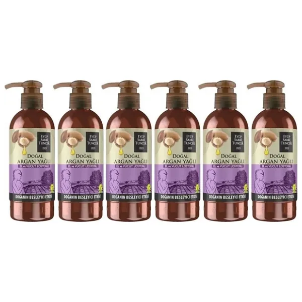 Eyüp Sabri Tuncer Doğal Argan Yağlı El ve Vücut Losyonu 250 ml 6 Adet