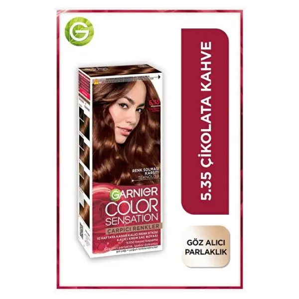Garnier Çarpıcı Renkler 5.35 Çikolata Kahve Saç Boyası