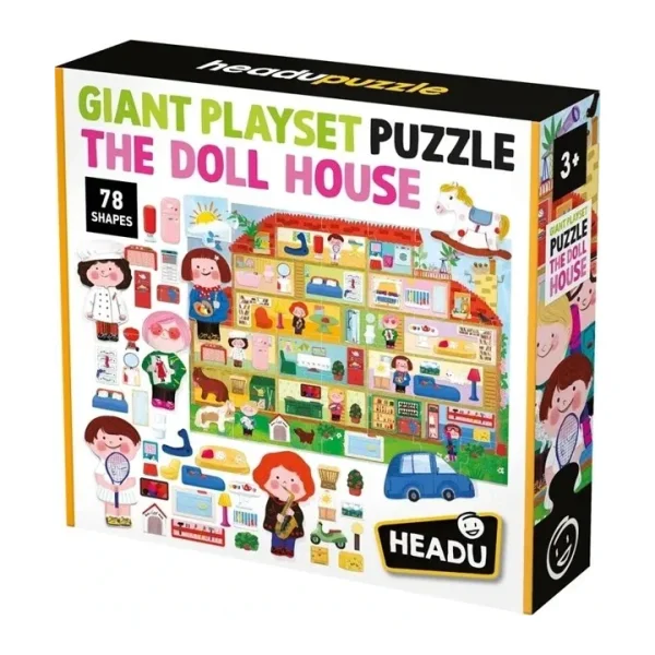 Headu Giant Playset Puzzle The Doll House