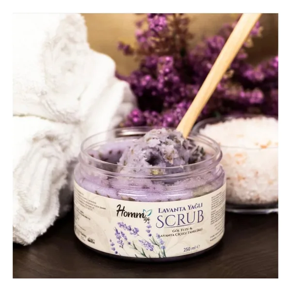 Homm Homm Lavanta Yağlı Bitki Tanecikli Scrub 250 ml