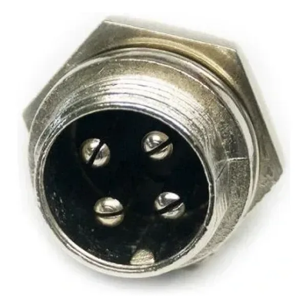 IC-261M 12mm Mayk Erkek Fiş Şase 4P Konnektör
