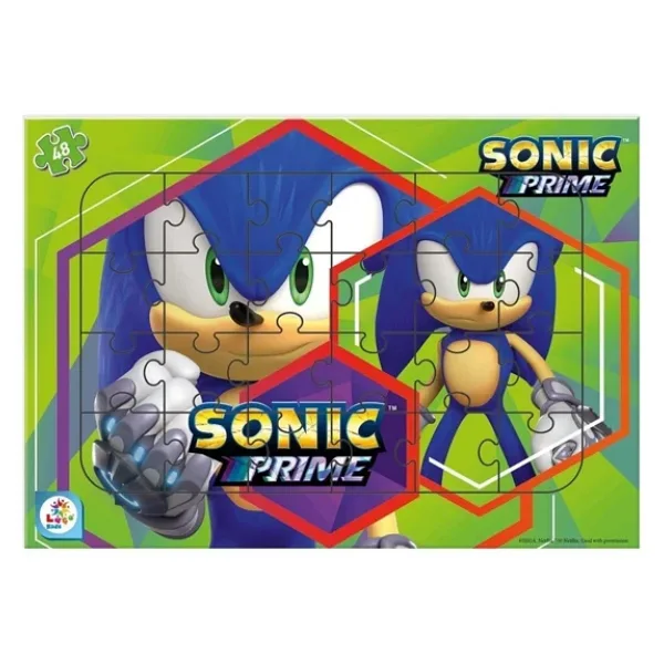 Laço Kids Sonic 48 Parça Frame Puzzle SO7869