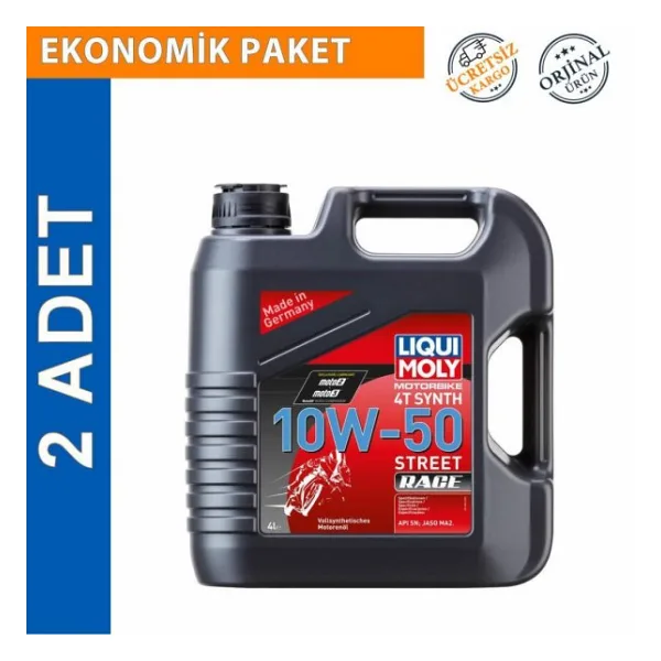 Liqui Moly Street Race 10W-50 4T 4 lt 2'li Motosiklet Yağı