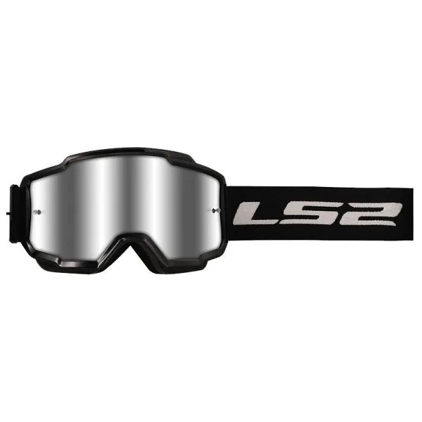 LS2 CHARGER GOGGLES MOTOKROS GÖZLÜK (IRIDIUM CAMLI) SİYAH