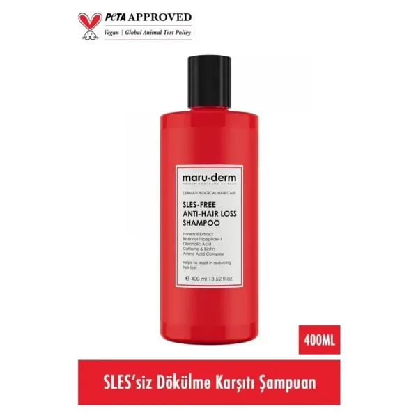 Maru.Derm Saç Dökülmesine Karşı Sülfatsız Şampuan 400 ml