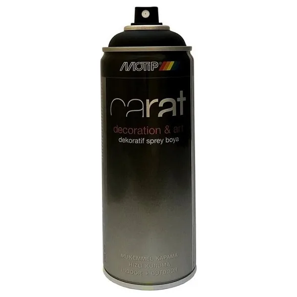 Motip Carat Mat Siyah Sprey Jant Boyası 400 Ml. Ral 9005