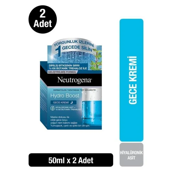 Neutrogena Hydro Boost 50 ml 2 Adet Gece Kremi