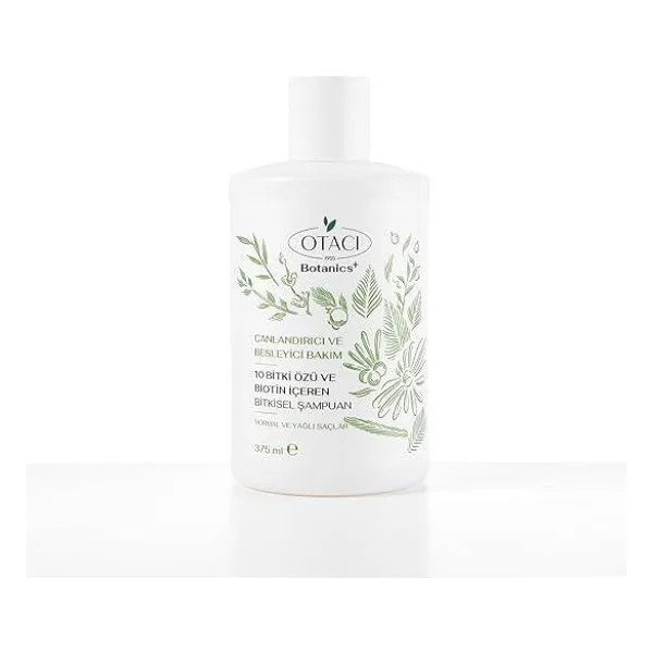 Otacı Botanics+ 10 Bitki Özü Canlandırıcı ve Besleyici 375 ml Biotin Şampuan