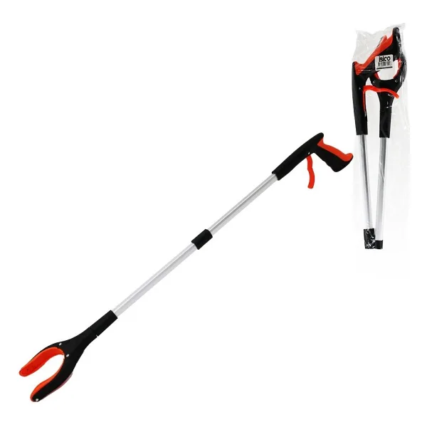 Otomatik= Bas--Tut Katlanabili Boru Çöp Toplama Kıskacı 83CM Çok Amaçlı Tutacak (4887) - 1 lt - 000-Siyah