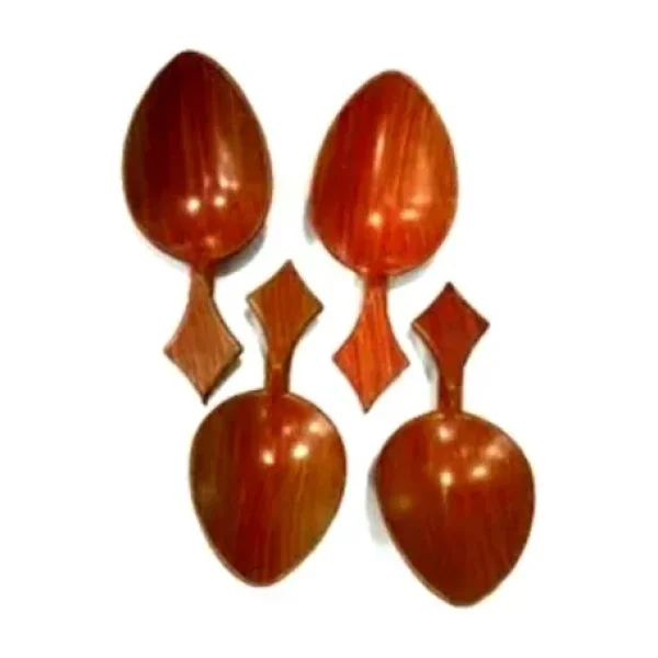 Oyun Kaşığı Kısa Saplı Kına Gecesi Kaşığı Yumurta Kaşığı 4 Adet