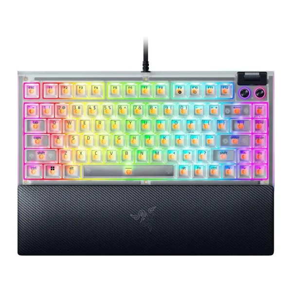 Razer BlackWidow V4 %75 Phantom Edition US Layout Beyaz RGB TKL Tactile Switch Kablolu Mekanik Oyuncu Klavyesi