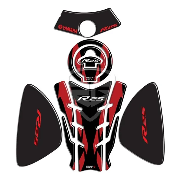 Redline Grafik Redlinegrafik R25 Uyumlu Eski Kasa Tank Pad Set Kırmızı