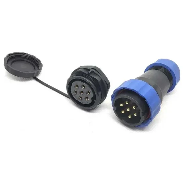 SD28 7 Pin 28mm Su Geçirmez Konnektör Takımı - Panel Tipi