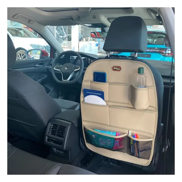 Space Koltuk Arkası Organizer(Deri)-Bej / SYESY94