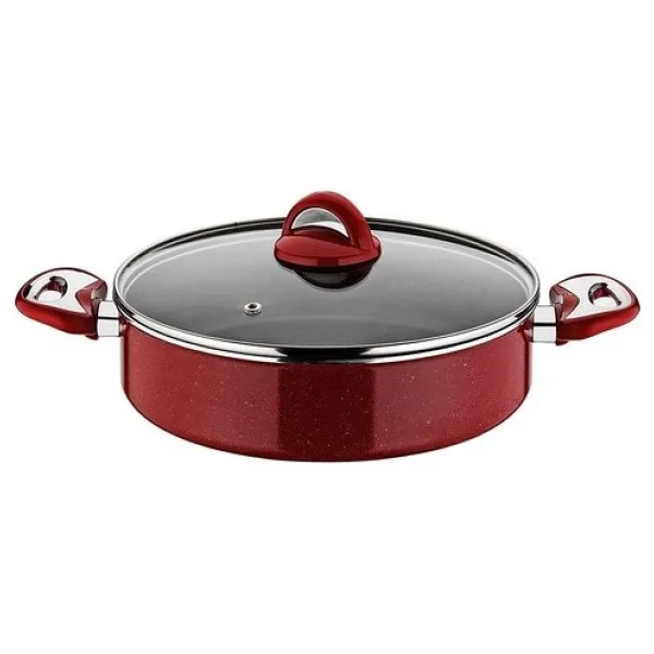 Taç Titan 24 cm Basık Granit Tencere