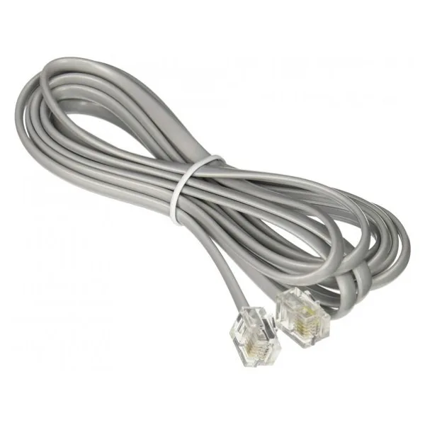 Telefon Kablosu 3 Metre Jacklı RJ11 Köken Kablo Adsl Modem Kablo