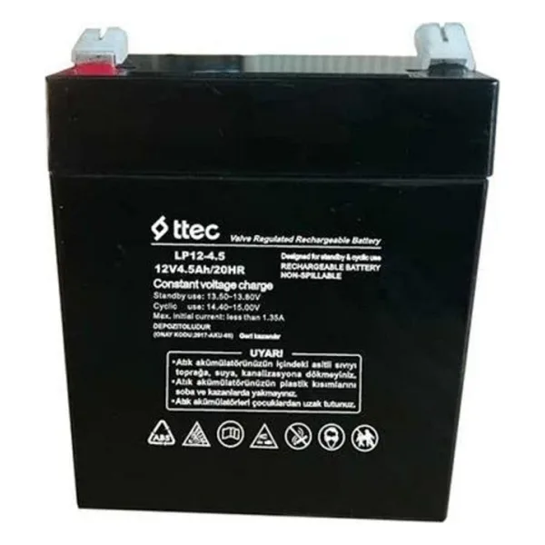 Ttec 12V 4.5Ah Bakımsız Kuru Akü
