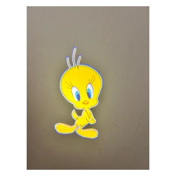 Tweety Araçlar İçin Pilli Yapıştırmalı Kapı Altı Led Logo-Projektör