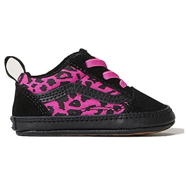 Vans Old Skool Crib VN000CS5PIB1 Siyah-Pembe Bebek Sneaker