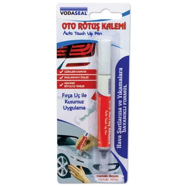 Vodaseal Oto Rötuş Kalemi 5 ml -Beyaz Metalik