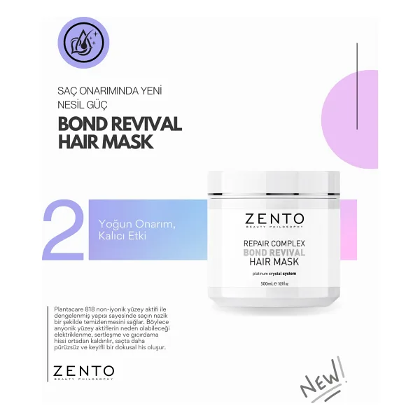 ZENTO Repaır Complex Bond Revıval Haır Mask 500 ml
