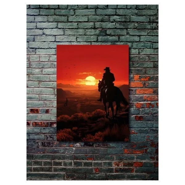 ZNC Arthur Morgan - Red Dead Redemption - Gaming Posterleri, Özel Tasarım Kağıt Poster, Duvar Sanatı