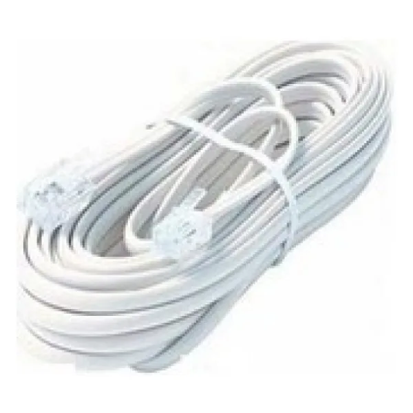 10 Metre RJ11 Telefon Kablosu İki Ucu Erkek Telefon Kablosu