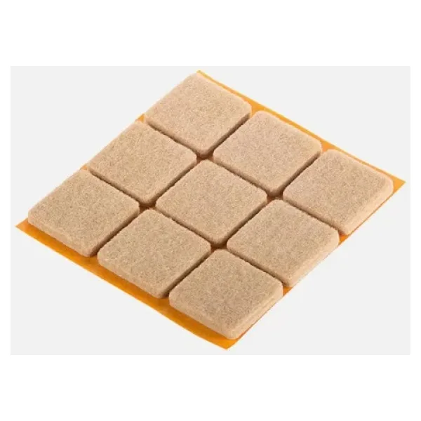 2 Paket Kendinden Yapışkanlı Sandalye Masa Koltuk Altı Parke Koruma Keçesi 25x25x5 mm