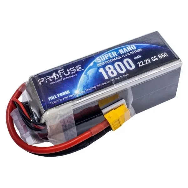 22.2V 6S 1800mAh 65C Lipo Batarya