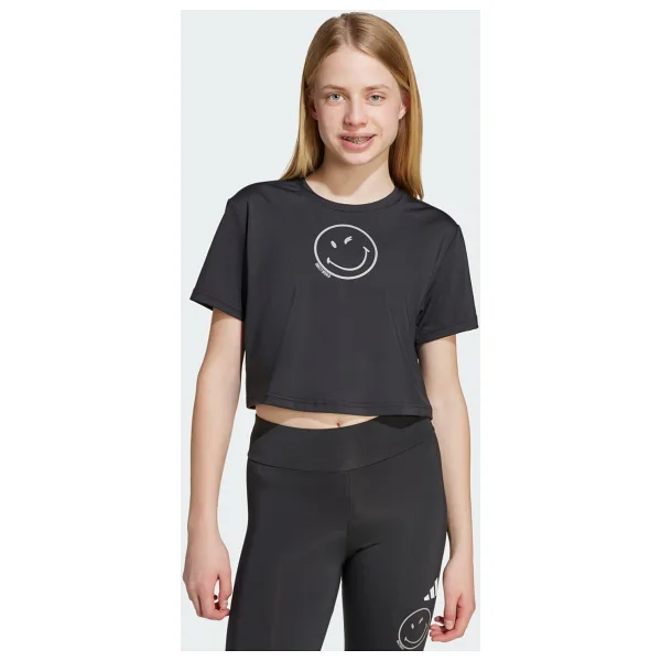 Adidas X Smileyworld Training JN2165 Kısa Kollu Bisiklet Yaka Çocuk Tişört
