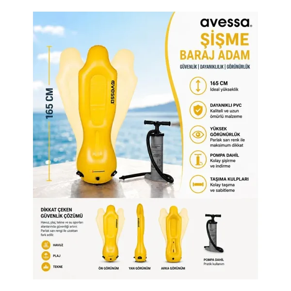 Avessa TK-CQR-03 Şişme Baraj Adam 165 Cm