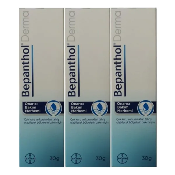 Bepanthol Derma Onarıcı Bakım Merhemi 30 gr 3 Adet
