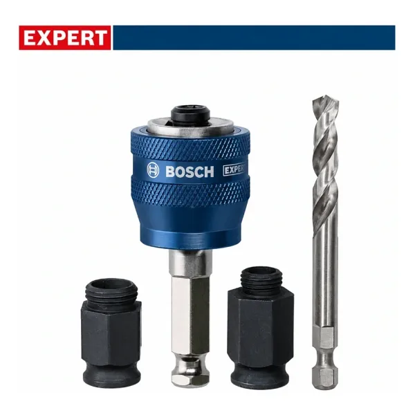 Bosch 4 Parça Panç Adaptör Seti 80mm / 9mm 2608599010