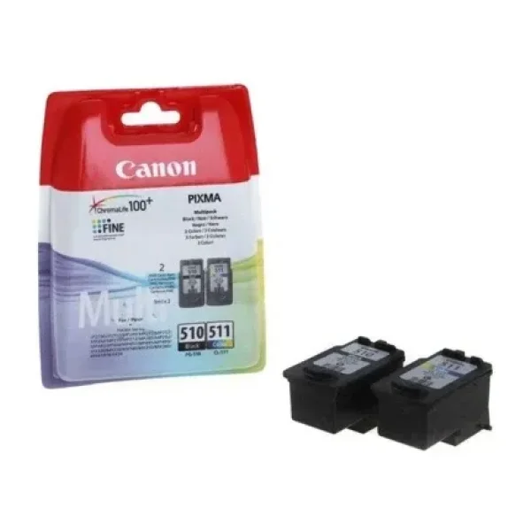 Canon PG-510 + CL-511 Renkli + Siyah 2'li Set Kartuş