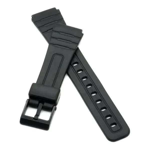 Casio F 91 Modeli Uygun Siyah Silikon Saat Kordonu