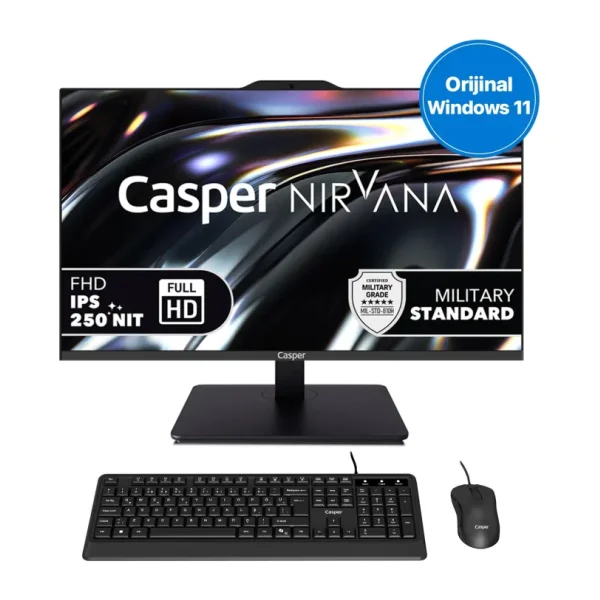 Casper Nirvana A80.1362-CV00A-V-S i7-13620H 24 GB 500 GB SSD UHD Graphics 23.8" Full HD All in One PC