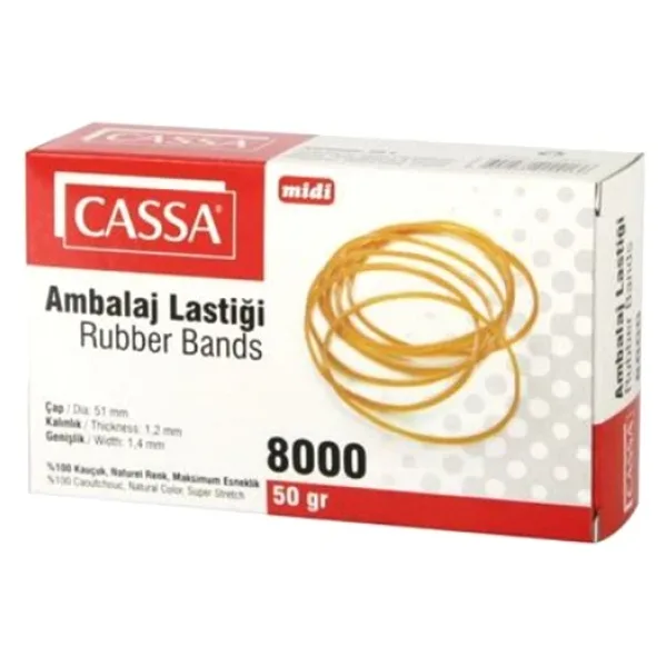 Cassa Ambalaj Lastiği 50Gr Midi Kauçuk Lastik - 3 kutu