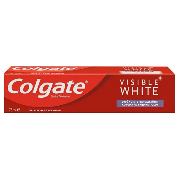 Colgate Visible White Maksimum Beyazlık 75 ml 3 Adet Florürlü Diş Macunu